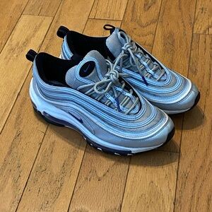 Grade School Air Max 97 Silver/Blue
